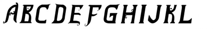 Vladimir Italic Font UPPERCASE