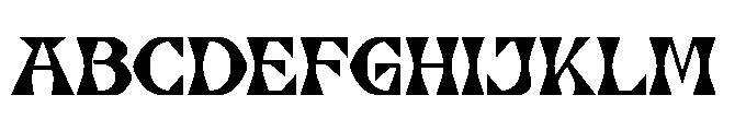 Vladual Font UPPERCASE