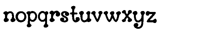 Vlorine Font LOWERCASE