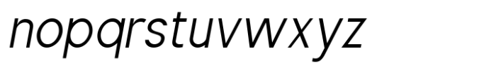 Vlthra Sans Light Italic Font LOWERCASE
