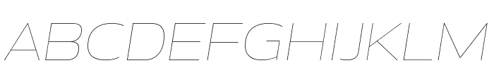 Aero FineItalic Font UPPERCASE