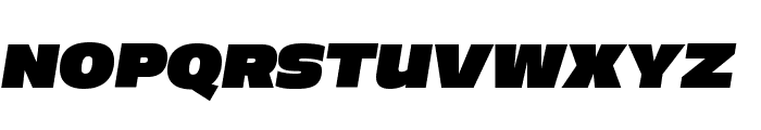 Aero SuperItalic Font UPPERCASE