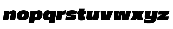 Aero SuperItalic Font LOWERCASE