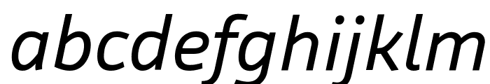 Agile BookItalic Font LOWERCASE