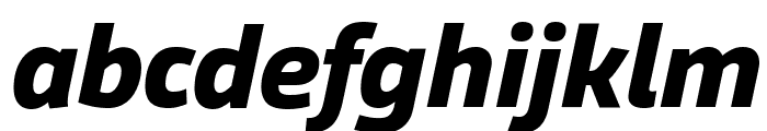 Agile ExtraboldItalic Font LOWERCASE