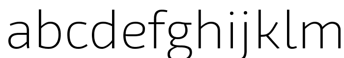 Agile Extralight Font LOWERCASE