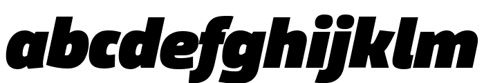 Agile FatItalic Font LOWERCASE