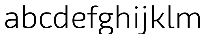 Agile Light Font LOWERCASE