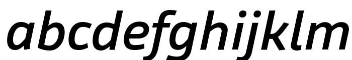 Agile MediumItalic Font LOWERCASE