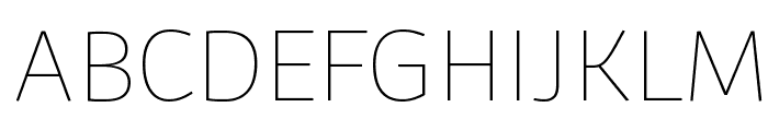 Agile Thin Font UPPERCASE