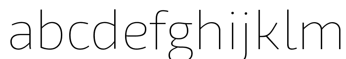 Agile Thin Font LOWERCASE