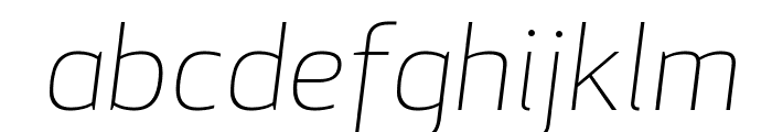 ApexNew LightItalic Font LOWERCASE