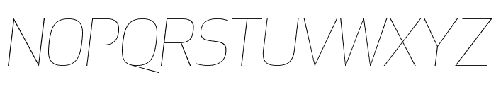 ApexNew ThinItalic Font UPPERCASE