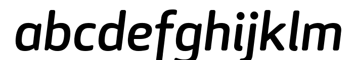 ApexRounded MediumItalic Font LOWERCASE