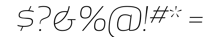 ApexSans LightItalic Font OTHER CHARS
