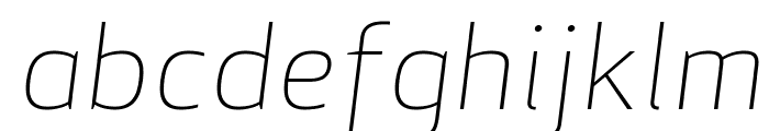 ApexSans LightItalic Font LOWERCASE
