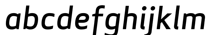 ApexSans MediumItalic Font LOWERCASE