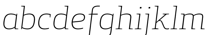 ApexSerif LightItalic Font LOWERCASE