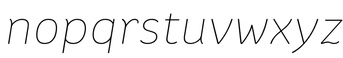 Colette ThinItalic Font LOWERCASE