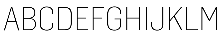 FlamaSemicondensed Ultralight Font UPPERCASE