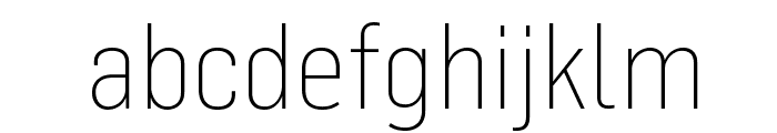 FlamaSemicondensed Ultralight Font LOWERCASE