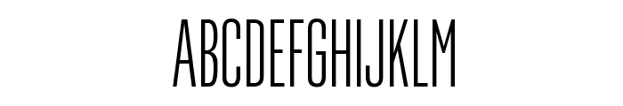FlamaUltracondensed Light Font UPPERCASE
