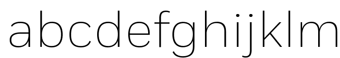 Fort Extralight Font LOWERCASE
