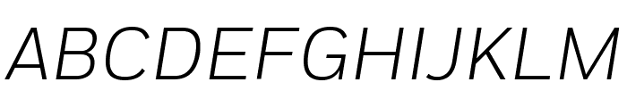 Fort LightItalic Font UPPERCASE