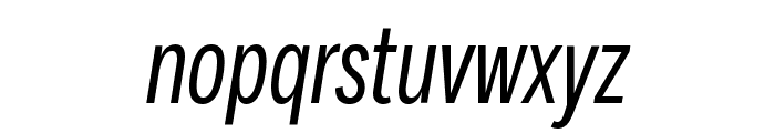 Fort XCond BookItalic Font LOWERCASE