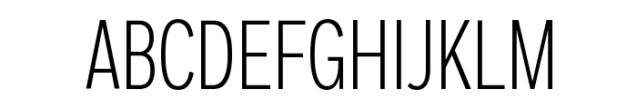 Fort XCond Light Font UPPERCASE