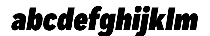 FortCond BlackItalic Font LOWERCASE
