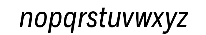 FortCond BookItalic Font LOWERCASE