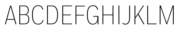 FortCond Extralight Font UPPERCASE