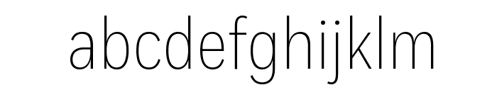 FortCond Extralight Font LOWERCASE