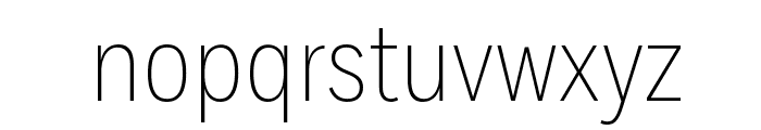 FortCond Extralight Font LOWERCASE