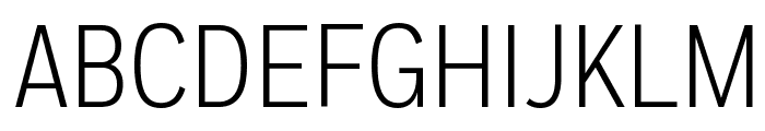 FortCond Light Font UPPERCASE