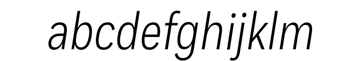 FortCond LightItalic Font LOWERCASE