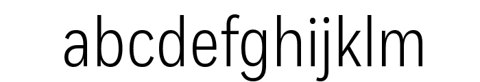 FortCond Light Font LOWERCASE