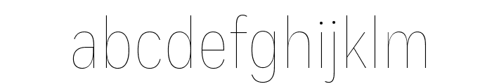 FortCond Thin Font LOWERCASE