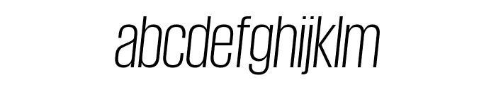 GiorgioSans LightItalic Font LOWERCASE