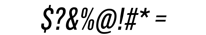 GrotzecCondensed RegularItalic Font OTHER CHARS