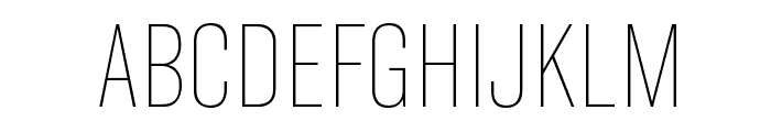 GrotzecCondensed Thin Font UPPERCASE