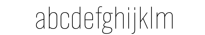 GrotzecCondensed Thin Font LOWERCASE