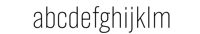 GrotzecCondensed Ultralight Font LOWERCASE