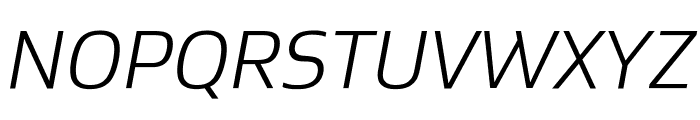 Gustan LightItalic Font UPPERCASE