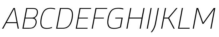 Gustan ThinItalic Font UPPERCASE