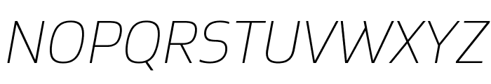 Gustan ThinItalic Font UPPERCASE