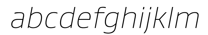 Gustan ThinItalic Font LOWERCASE