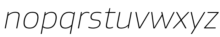Gustan ThinItalic Font LOWERCASE
