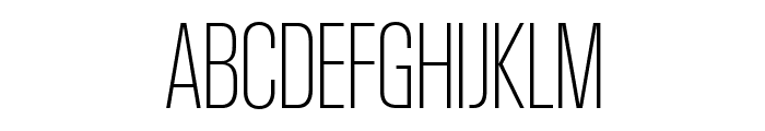 KommissarCondensed Extralight Font UPPERCASE